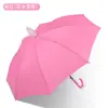 Guarda-chuva Infantil Atacado Cabo Curvo Cor Arco-íris Guarda-chuva Infantil com Estojo à Prova d'Água Jardim de Infância Uso Duplo para Sol e Chuva Guarda-chuva Infantil