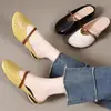 Sandalias de Mujer Verano 2026 Nuevas, Retro, Punta Redonda, Huecas, Transpirables, sin Cierre, Cómodas para Exteriores, Versátiles
