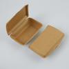 Caja de almuerzo desechable de papel kraft para llevar comida rápida, caja de papel para ensalada, caja de papel para arroz frito doble al por mayor
