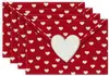 Mantel individual de lino para el Día de la Madre Impresión de carta de amor transfronteriza de Amazon Servilleta decorativa de mesa Vajilla Alfombrilla aislante del calor