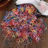 1000 sacola de frango de elástico infantil elástico de cabelo descartável elástico de cabelo pequeno infantil não machuca anel de cabelo