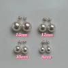 Pendientes de perla Shijia, populares pendientes redondos grandes, coloridos, estilo retro, pendientes de perla de cristal Shijia