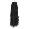 Goddess Qu 401 Locs Naturais Cauda Solta 18 polegadas com Pontas Cacheadas Personalização de Fábrica