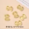 Peças de Escultura de Cristal Piezoelétrico, Contas Espaçadoras, Acessórios para Pingentes, Cristal Amarelo Piezoelétrico DIY, Contas Zaki Lam Despertar do Leão, Atacado