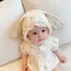 Gorro de Bebé Estilo Primavera y Otoño Orejas de Conejo Lindas Súper Lindas Unisex Para Recién Nacidos Gorro Cortavientos para Exteriores Protección para los Oídos Gorro de Nacimiento para Bebé