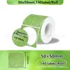 Novo Papel Térmico Laser de Ponto Holográfico Redondo Compatível com Phomemo M110 Papel de Etiqueta Térmica Prata 50mm