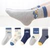 Feliz Campamento de Invierno ~ Calcetines para Niños Ratón de Seis Dedos Estilo Primavera y Otoño Niños Bebé Niños Medianos y Grandes Estudiante Calcetines de Caña Media