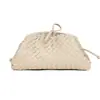 Bolsa Grande Tejida de Nube Amazon Popular Transfronteriza Bolsa Tejida Gran Capacidad Bolsa con Pinza Bolsa de Mano para Empanadillas