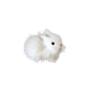 Simulación de Conejito Conejito Blanco Adornos Escénicos Adornos Modelo de Animal y Planta Juguetes de Peluche