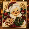 Pintura de Diamantes 5D Gato Calabaza Fantasma de Halloween Kit DIY Papá Noel Pintura de Diamantes Hecha a Mano Decoración Festiva