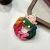 Diadema de Banda para el Cabello Trenzada de Color de Personaje de Dibujos Animados Diadema para Mujer Banda Elástica Alta Cuerda para Cola de Caballo Alta Banda de Goma Bola de Goma para Atar Adorno para la Cabeza