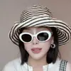 Sombrero de pescador de primavera y verano para mujer, nuevo sombrero para el sol, sombrero de moda tipo cubeta, cabeza grande Wai, sombrero para el sol de verano, sombrero para el sol de ala ancha