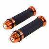 Manillar de motocicleta modificado de goma para scooter, ciclomotor, cubierta de manillar de aleación de aluminio, puño de grifo de coche deportivo, 22 mm, Universal