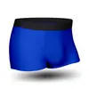 Roupa Íntima Masculina de Seda Gelada, Personalizada, Juvenil, Moderna, Verão, Boxer Briefs, Ultrafina, Sem Costura, Respirável, Antibacteriana, Roupa Íntima com Barra Lisa