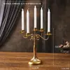 Portavelas Retro Estilo Europeo para Crear Ambiente, Accesorios para Cena Romántica a la Luz de las Velas, Portavelas Base para Uso Doméstico