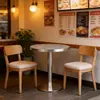 Mesa de comedor para tienda de postres y té de burbujas, cafetería, mesa larga de restaurante occidental, mesa redonda, mesa cuadrada para tienda de snacks y hamburguesas, mesa de comedor de pizarra