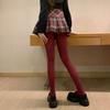 Meias Qianjin 80D Veludo Macio Alta Elasticidade Levemente Translúcidas Foscas Duráveis Meias Base Modeladoras para Mulheres na Primavera e Outono