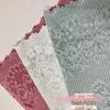 Renda de Nylon Elástico Onda Dupla Lado Grande 22cm Espesso Adição Floral Pequena Acessórios de Roupa Íntima Estilo Corte