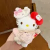 Nuevo Llavero de Peluche Original Hello Kitty DIY Grande "Camarón" Muñeca Linda Colgante para Bolsa