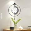 Reloj de Pared Nuevo para Restaurante Reloj Elegante Reloj Simple Creativo Elegante Lujo Accesible para Sala de Estar Colgante de Pared Moderno Simple Silencioso