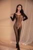 Camisola Tamanho Grande Lingerie Erótica, Vestido de Renda com Abertura na Virilha, Não Precisa Tirar, Meias Transparentes Sedutoras Apaixonadas, Peça Única Dropshipping