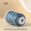 Hilo de Algodón Retorcido a Mano con Degradado de Cielo Estrellado, Cuerda Resistente al Desgaste para Manualidades, Bisutería, Cuerda para Tejer Hecha a Mano DIY, Pulsera, Collar