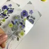 Etiqueta de Tarjeta Transparente para Mascotas Estampado en Caliente con Agujero para Colgar Estilo Chino Impresión de Flores Tarjeta para Colgar