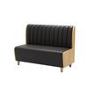 Mesa y silla de comedor de madera maciza con asiento de tarjeta para restaurante, mesa y silla de hotel para cafetería, cafetería, restaurante, cafetería, etc.