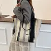 Moda Otoñal Cuadros Retro Bolso de Hombro Estilo Coreano Bolso Tote de Gran Capacidad Bolso de Moda Bolso de Mano para Viajero