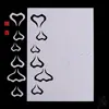 Cartón para envolver flores accesorios para el cabello bolsa de papel con dibujos accesorios papel adhesivo plantilla de papel casera cartón blanco corte de flores broche