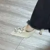Sapatos de Salto Alto Apontados de Novo Estilo 2025 para Commuter, Alongamento de Pernas, Primavera e Outono, Dia a Dia, Salto Agulha Casual, Estilo Coreano