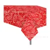 Zb268 Flor de Anacardo 8 Colores Mantel Vaquero Occidental 130*220cm Fiesta Mantel Desechable Pe Mantel de Fiesta