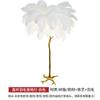 Lámpara de Pie de Plumas Personalizada Lámpara de Pie Decorativa para Dormitorio Lámpara de Sofá para Sala de Estar Estilo Ins Viento Escandinavo Lámpara de Pie de Plumas Lámpara de Noche