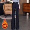 Pantalones de Micro Campana para Mujer 2026 Nuevos Populares Primavera y Otoño Cintura Alta Adelgazantes Elásticos Ajustados con Caída Petite Pantalones Negros de Campana