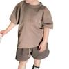 Essentials Camiseta de Manga Corta de Algodón Puro para Niños Verano Mediana y Grande Ropa de Verano para Niños Marca de Moda Estilo Calle Camiseta Tipo T Ropa para Niños