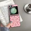 Oso Violento de Buen Aspecto Adecuado para Samsung Zflip4 Anti-Caídas Funda para Teléfono Móvil Dibujos Animados Lindo Flip5 Popular Modelo de Pareja