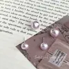 Manta Rosa Morado Hogar Pendientes de Perla para Mujer 2025 Nuevos Exquisitos Pendientes de Nicho de Lujo Ligero Pendientes de Gama Alta para Mujer