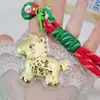Llavero Shuibei de Oro Oro Puro 999 Árbol de Navidad Colgante para Teléfono Regalo para Novia Regalo de Navidad Año del Caballo Regalo de Año Nuevo