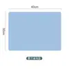 Mantel Individual Rectangular de Silicona 40*30 Antideslizante Aislamiento Térmico Mantel Grande para Niños Plegable Vajilla para Estudiantes Mantel de Mesa