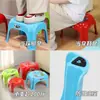 Taburete Pequeño para el Hogar, Resistente y Duradero, Taburete Bajo Compacto, Taburete Redondo Pequeño, Taburete de Plástico, Taburete Redondo Engrosado
