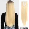 Venta al por mayor transfronteriza Juego de 12 piezas de extensiones de clip para el cabello para mujeres europeas y americanas, Pelucas de clip de cabello largo liso, En stock para venta al por mayor
