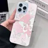 Funda para iPhone 16 Pro Max con Mariposas Estampadas Huecas de Gama Alta Venta al por Mayor Funda Protectora para iPhone 17 Pintada con UV