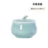 Panela de Barro Celadon Longquan para Cozido em Água Doméstica Legumes Cozidos no Vapor com Tampa Pudim de Ovo Panela de Sopa de Cerâmica Panela de Barro Tigela de Ovo Cozido no Vapor para Sopa