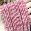 Cuentas de ábaco con superficie cortada de calcedonia de 2 x 3 mm, joyería DIY con optimización de cuentas, cuentas sueltas de calcedonia multicolor, cuentas semiacabadas de color