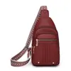 Bolsa de Peito Feminina Pu Nova Cor Macaron Ombro Único Tendência da Moda Bolsa de Peito Patchwork Transversal Multifuncional Bolsa Feminina
