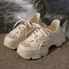 LT-8155 Zapatos de Papá con Suela Gruesa y Agujeros Sandalias de Verano para Mujer Ropa Exterior Transpirables Antideslizantes con Cordones Zapatos con Agujeros Sandalias para Cruce de Agua Hombre