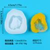 Molde de Silicona de Gota de Cristal DIY Adorno de Racimo de Cristal de Piedra Bruta Artificial Colgante de Joyería Molde de Silicona de Resina Hecho a Mano