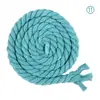 Corda de Algodão 8mm, Fio Vermelho de Três Fios Espesso 8mm, Fio de Algodão Grosso para Decoração de Loja, Corda Decorativa, Corda Colorida Trançada