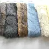 Dos Tonos Pelo Alto y Bajo Visón Terciopelo Imitación Visón Felpa Visón Norteamericano Felpa Engrosada Cuello de Chaqueta Tejido de Rizo