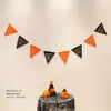 Decoración de banderín de tela no tejida para Halloween actividad de tienda en centro comercial diseño de escena de fiesta creativa flor de arrastre